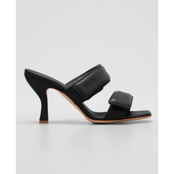 Gia Borghini x Pernille | Teisbaek Two Strap Sandals in Antracite Black Size 10 - Picture 2 of 14